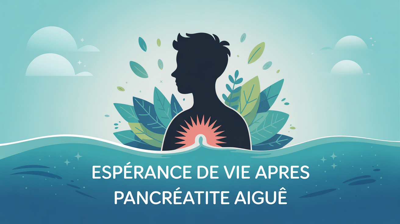 illustration vectorielle esperance de vie apres pancreatite aiguë