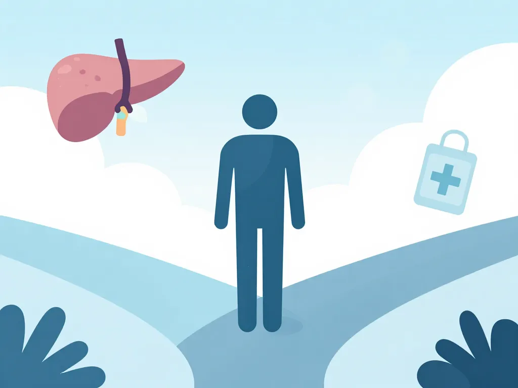 Métaphore visuelle de l'impact sur l'espérance de vie après pancréatite aiguë