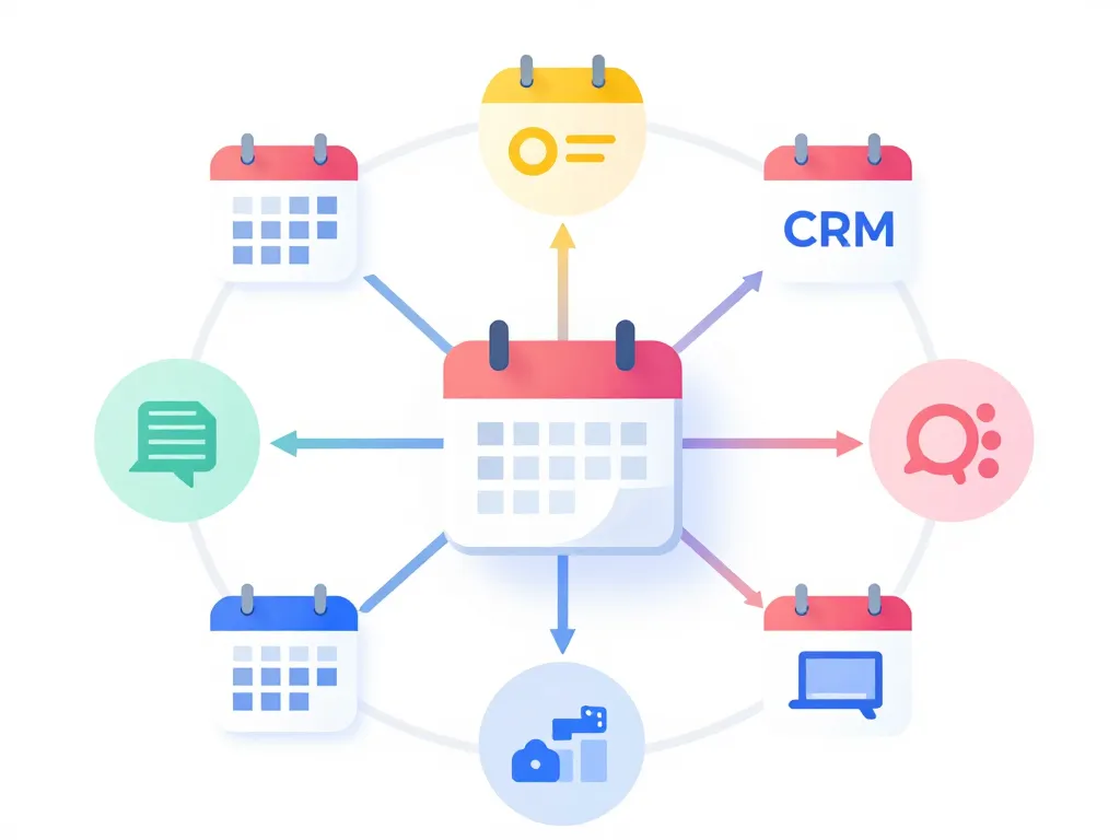 diagramme intégrations outils calendovia calendrier partagé