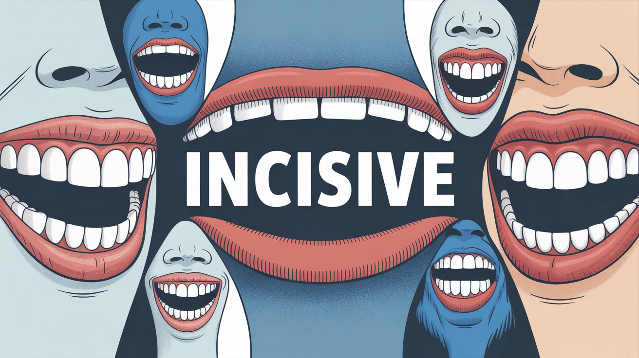 illustration incisive rôle central sourire mastication diction