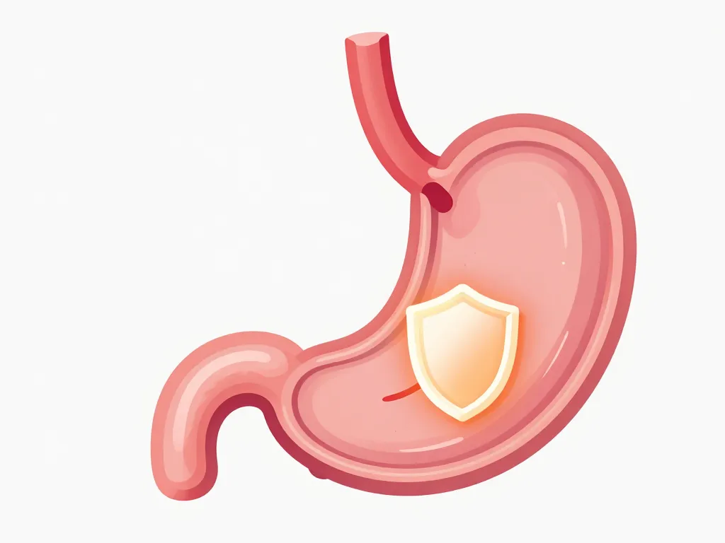 inexium schéma action sur estomac