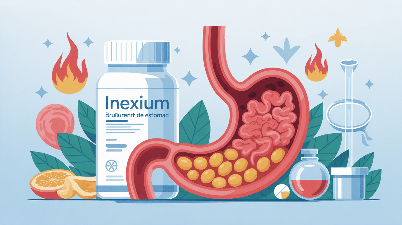 inexium médicament illustration digestion apaisée