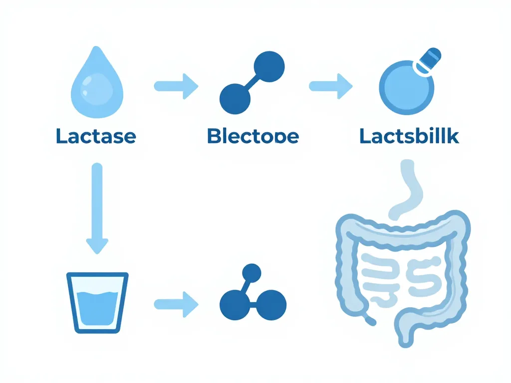 diagramme transformation lait sans lactose digestion facile