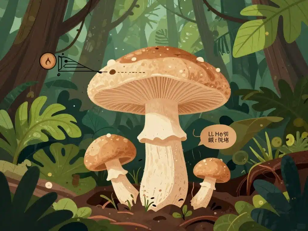 lignosus origine sclérote et espèce forêt