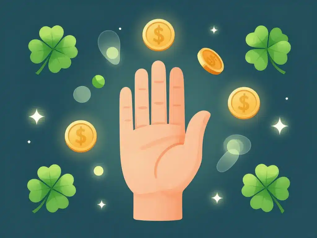 main gauche qui gratte superstition argent et chance