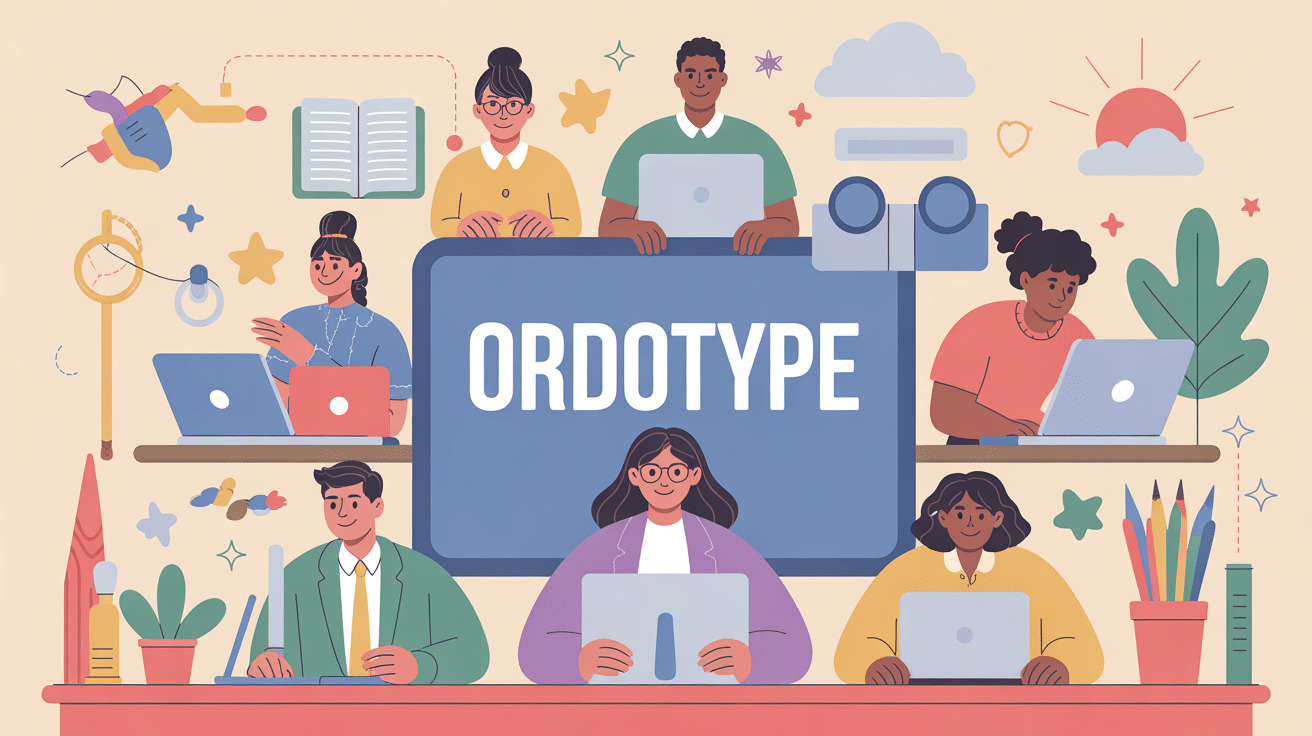 ordotype accessibilité numérique silhouettes ordinateur