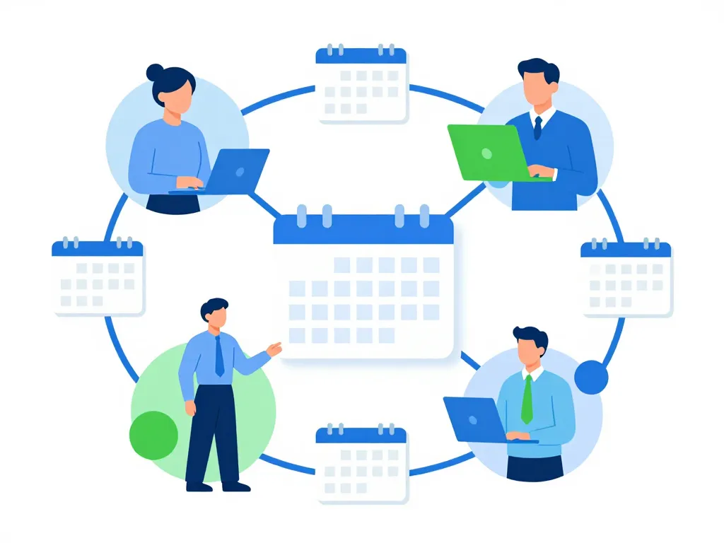 image équipe synchronisée calendovia calendrier partagé