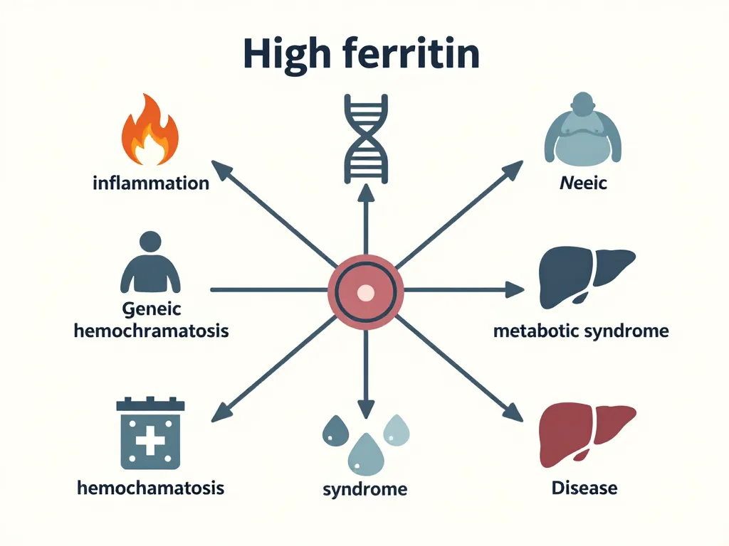 trop de ferritine symptôme causes et maladies illustrées
