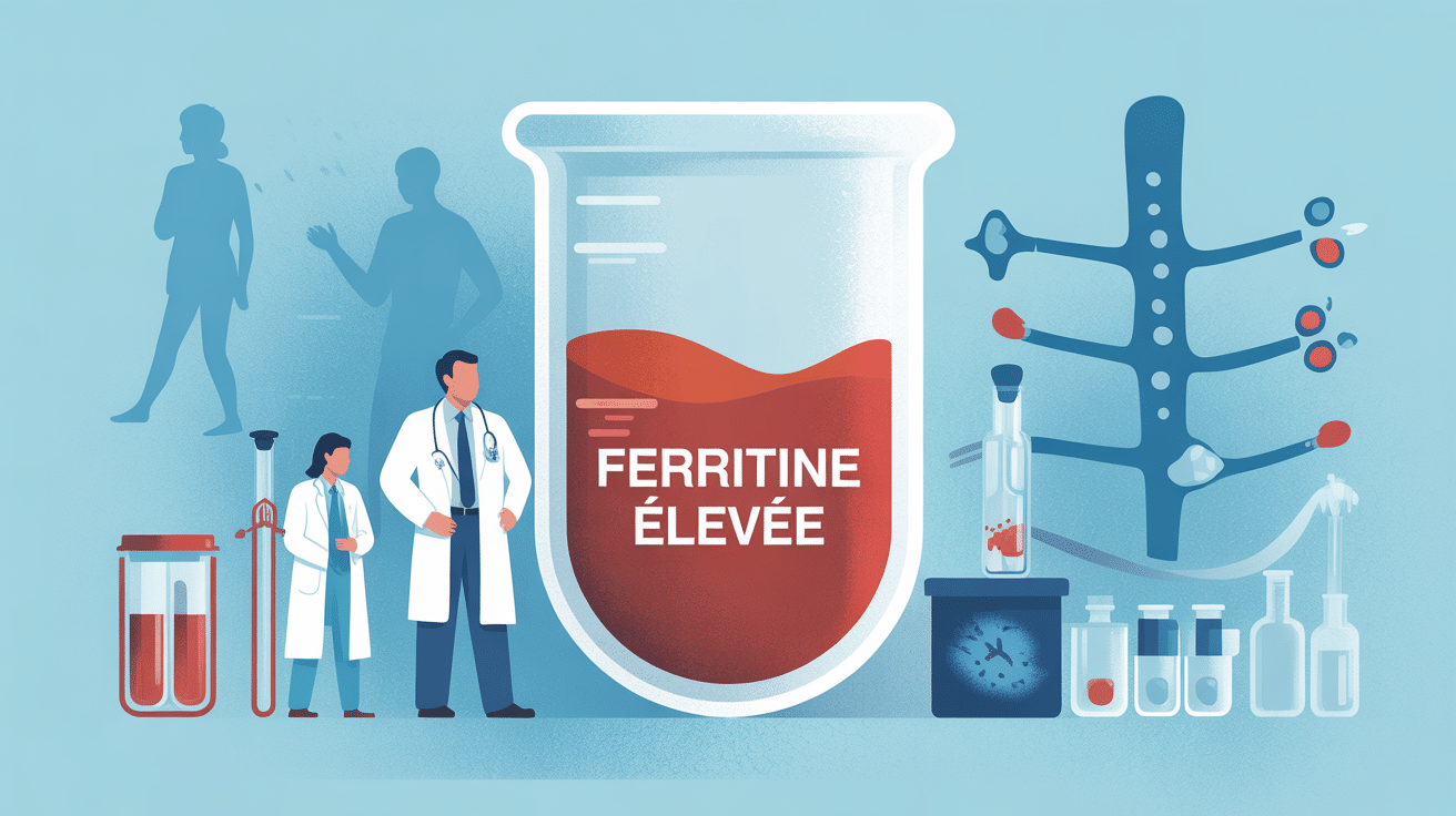 trop de ferritine symptôme image santé analyse sanguine