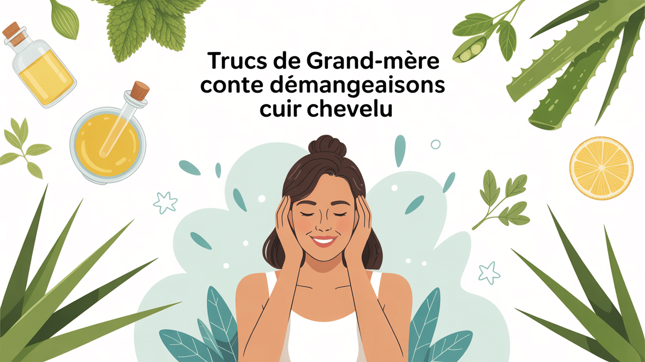 truc de grand-mère contre démangeaisons cuir chevelu et ingrédients naturels