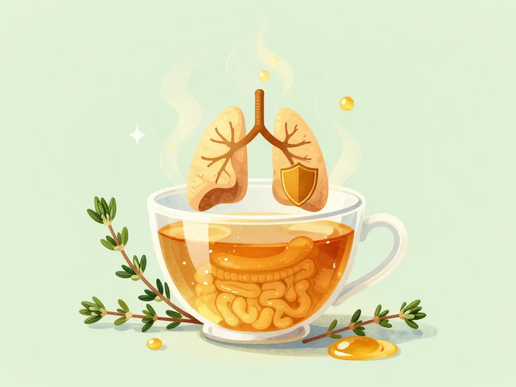 Infusion tisane de thym et miel bienfaits santé