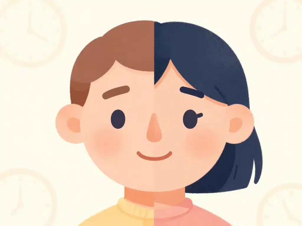 visage avec horloge combien de temps dure une paralysie faciale