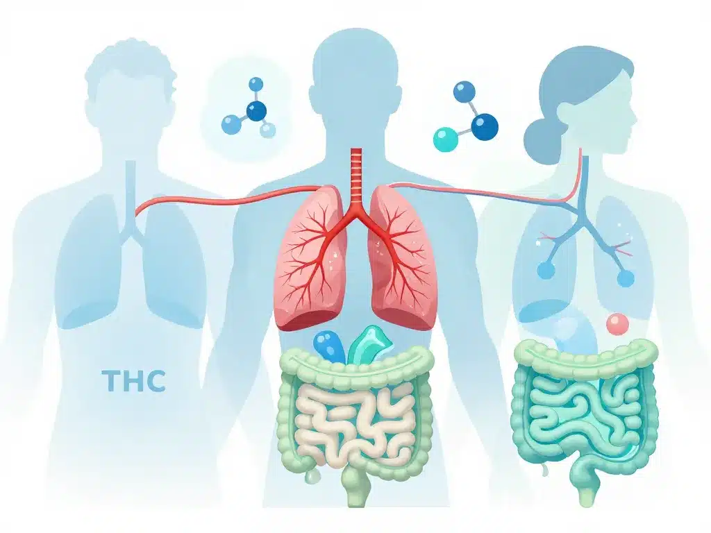 schéma thc circulation dans le sang medical