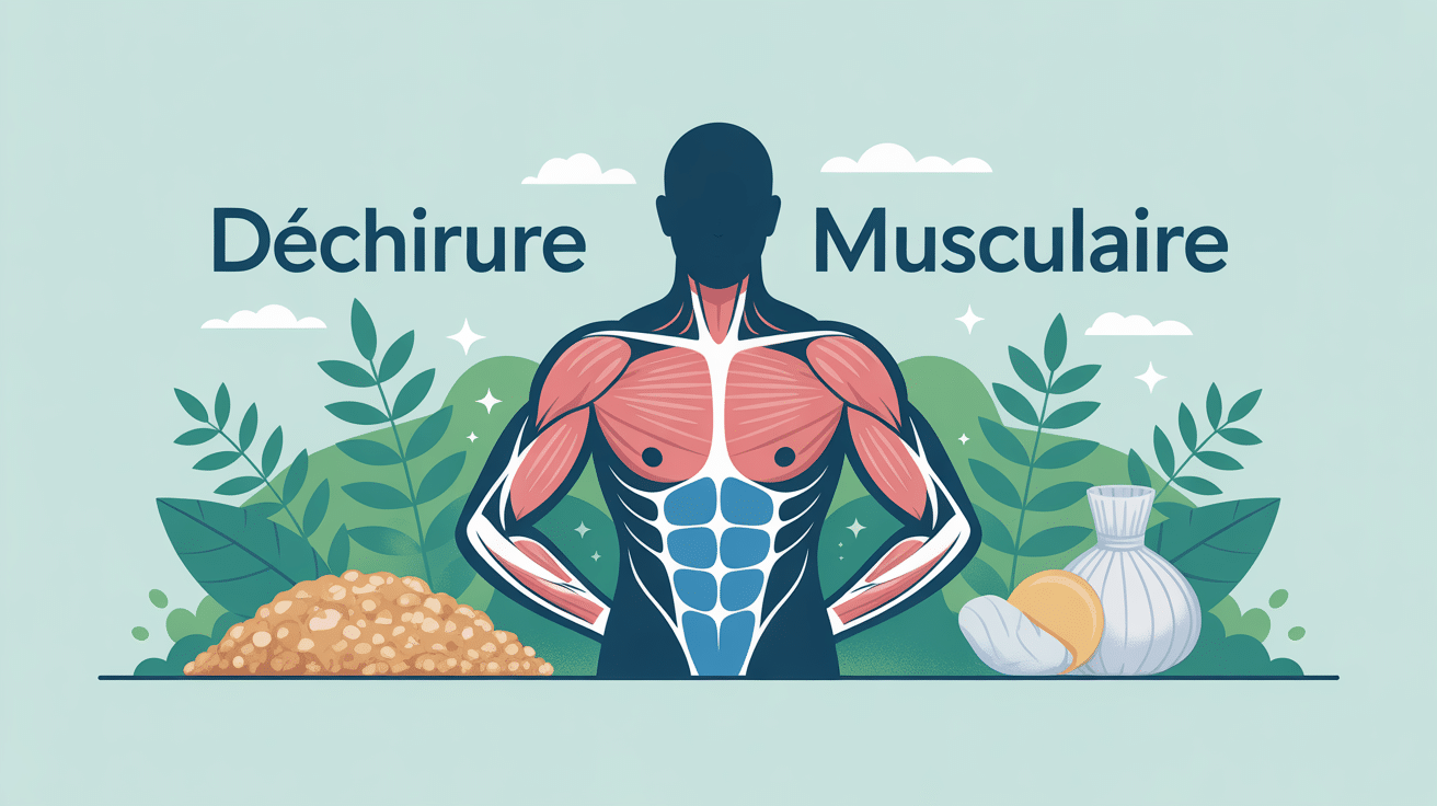 illustration globale déchirure musculaire remède de grand-mère