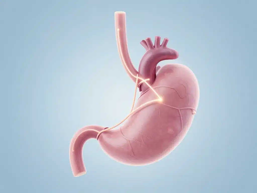 Schema extrasystoles dues a l'estomac, connexion nerf vague