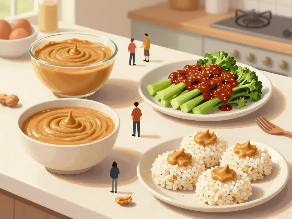 recettes peanut butter peanut butter : smoothie, satay, tartines en cuisine