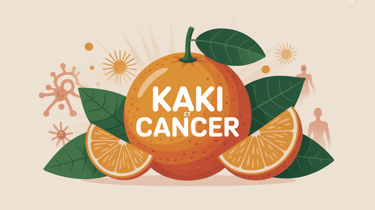kaki et cancer illustration fruits santé