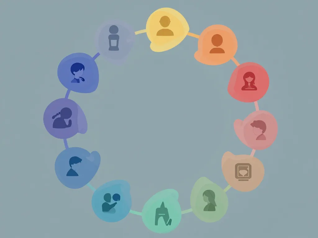 Schéma conceptuel des 12 étapes du burn-out