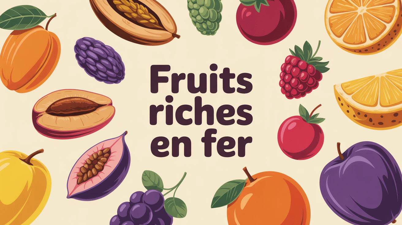 illustration centrale fruits riches en fer