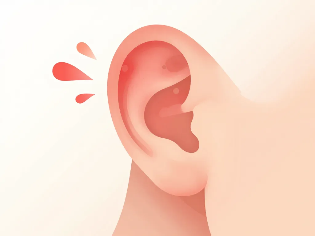 lobe des oreilles douleur rougeur boule illustration médicale