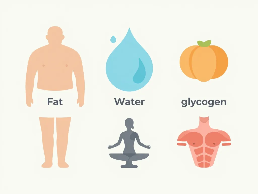 Perdre 10 kg en 2 semaines savoirmaigrir.fr schéma composants poids