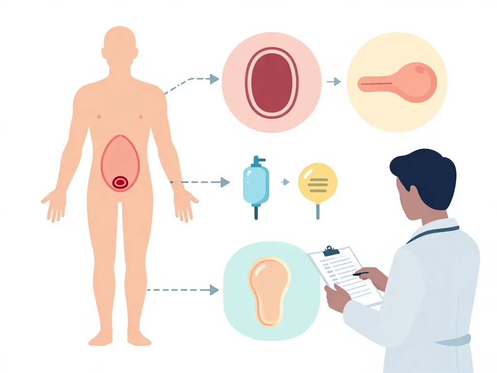 diagramme préparation hernie inguinale opération chirurgie
