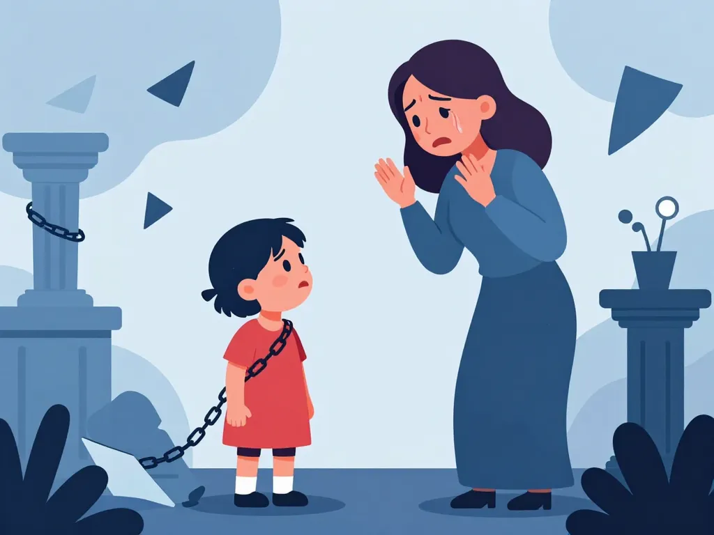 Scène mère toxique qui se victimise et adulte en confrontation