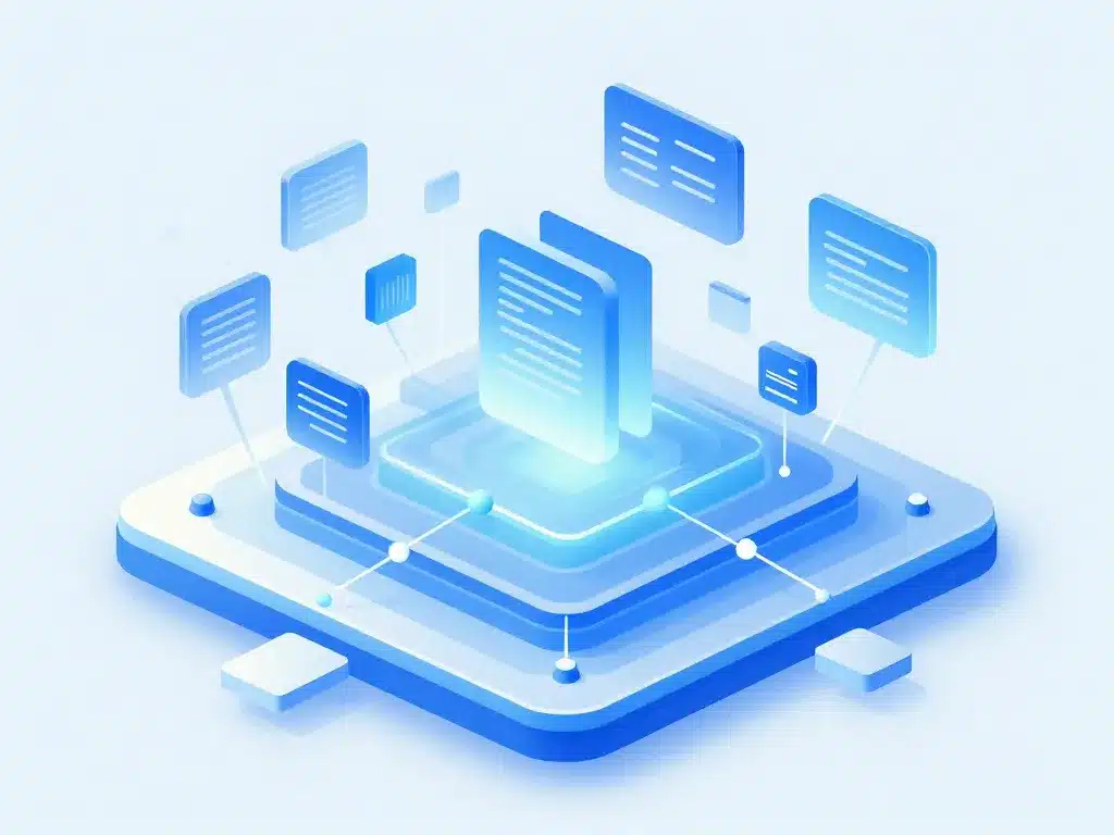 Métaphore visuelle recueille de données fondation structurée