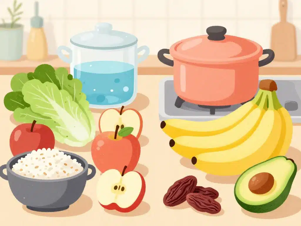 alimentation remède de grand-mère pour faire baisser le potassium aliments cuisson