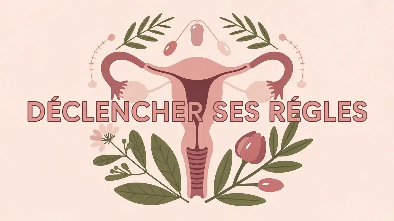 illustration déclencher ses règles utérus plantes bouillotte hormones