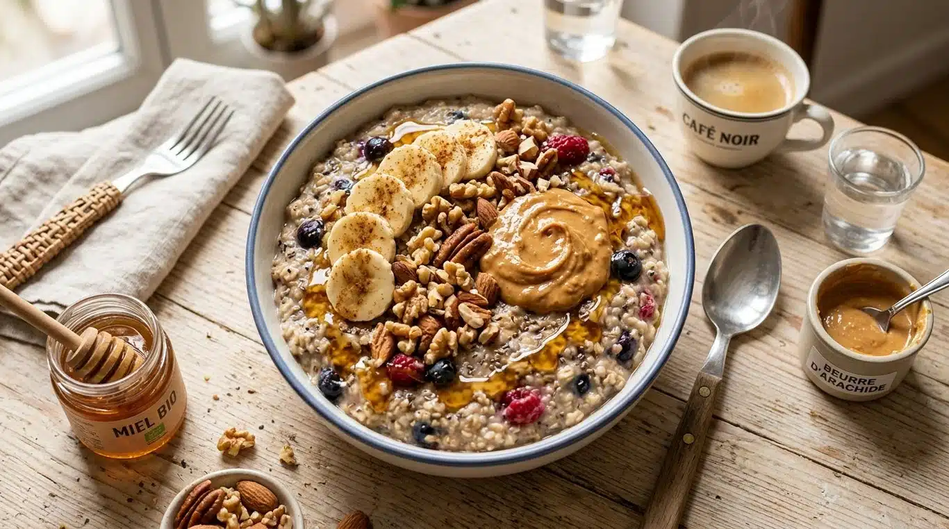 Petit-déjeuner riche en calories pour la prise de poids