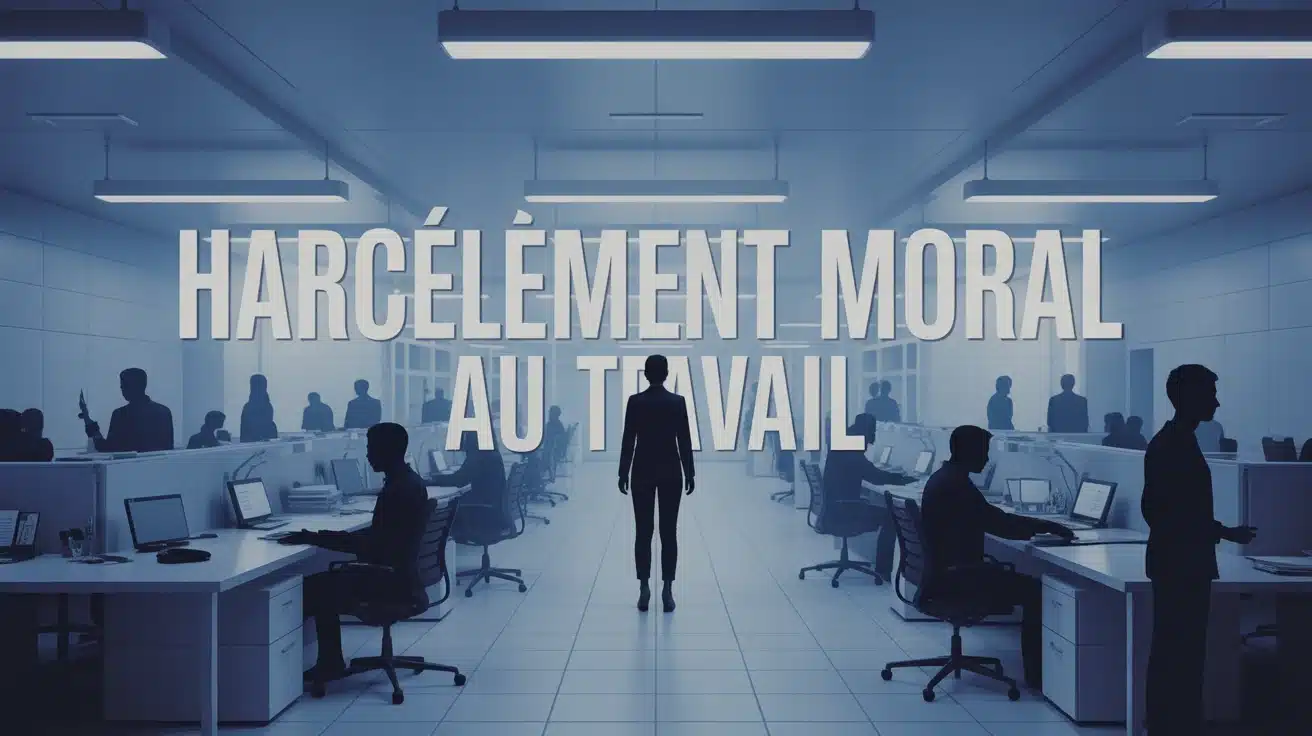 illustration harcèlement moral au travail personne isolée bureau