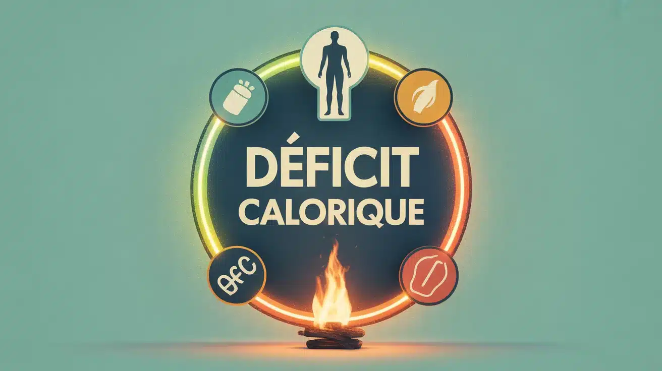 illustration vectorielle déficit calorique perte de poids
