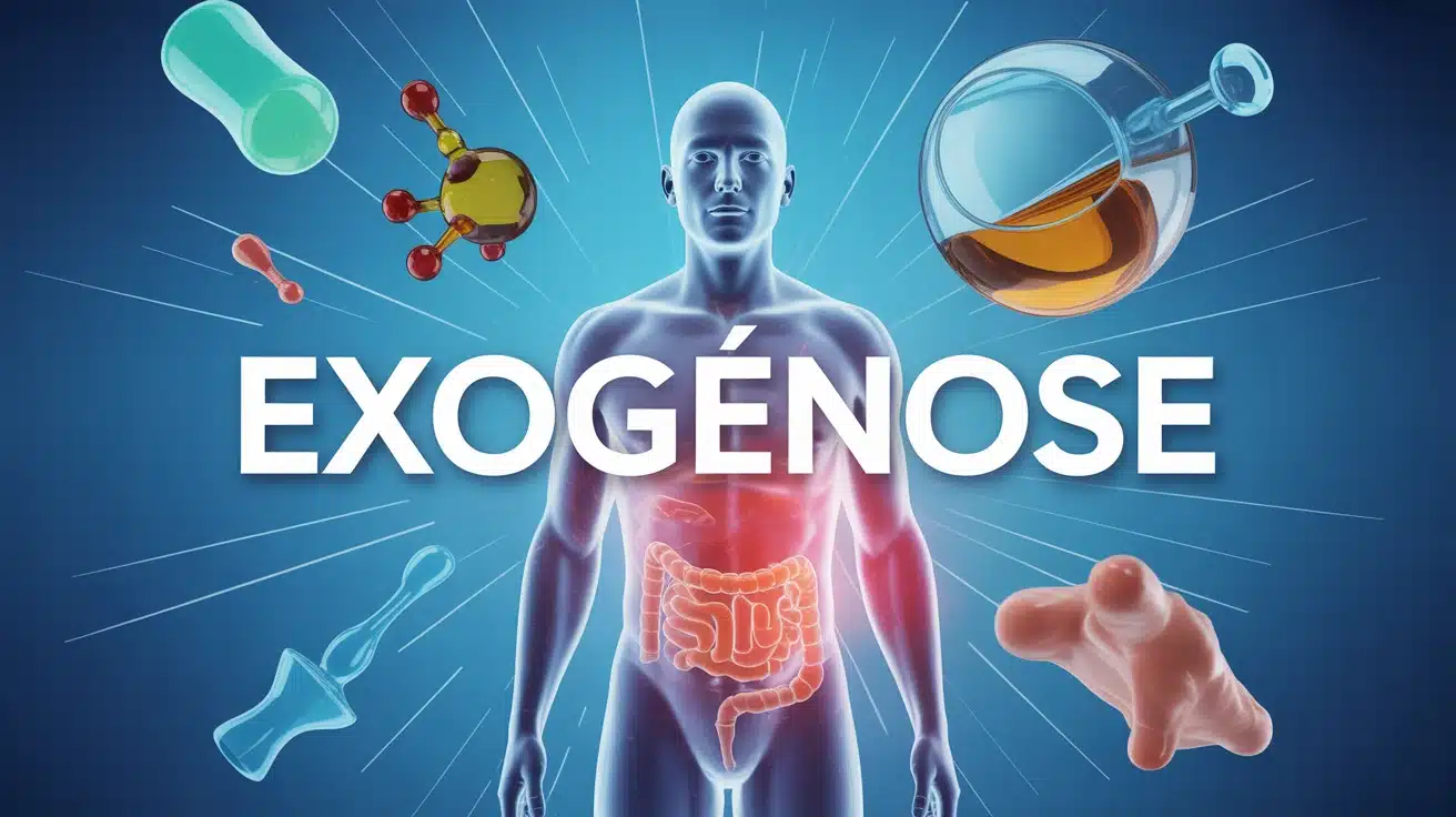 silhouette corps humain avec symboles exogénose alcool