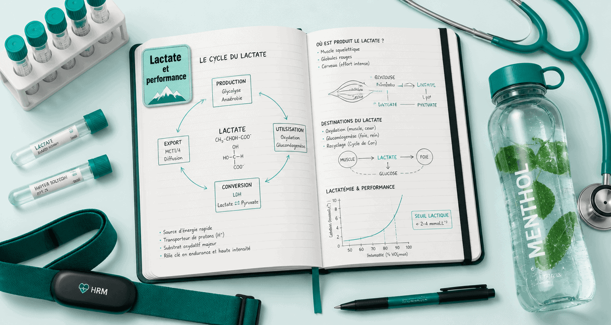 acide lactique et sport sur bureau d'analyse