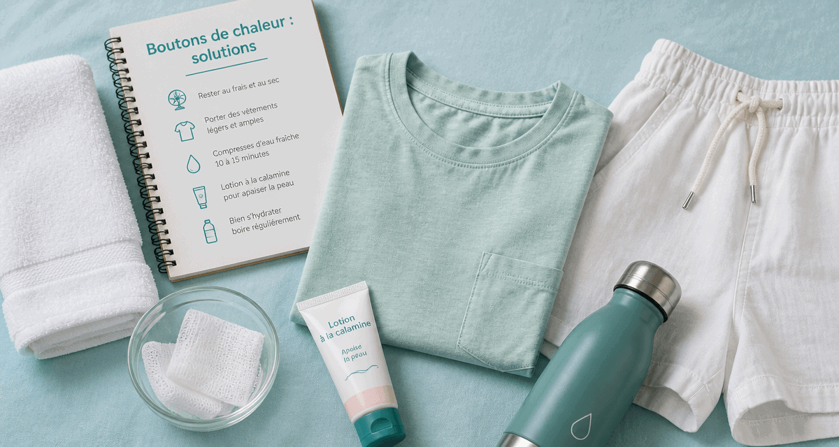 Bouton de chaleur adultes, solutions et soins en image
