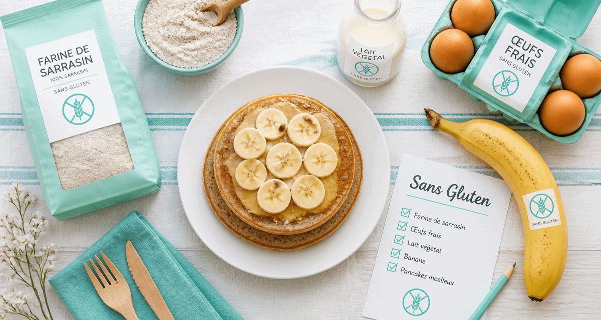 gluten aliments a eviter pancakes sarrasin banane