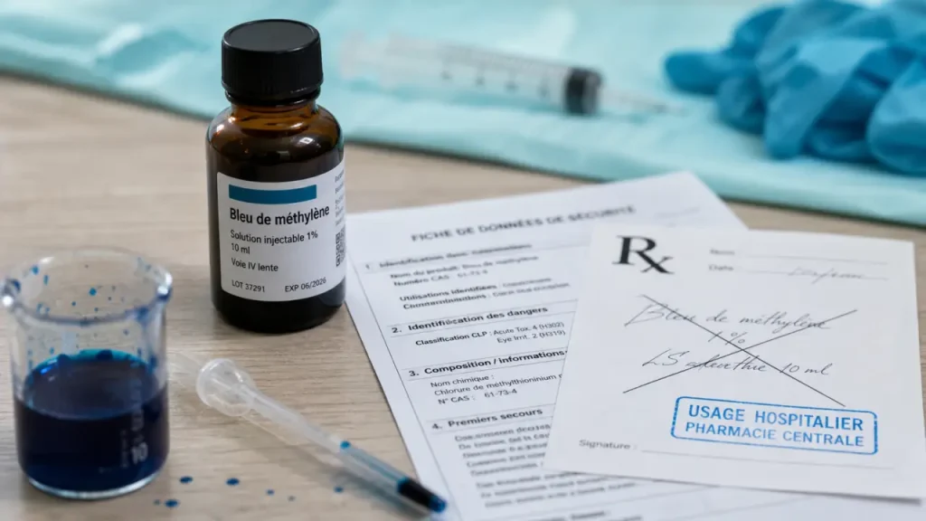 Pourquoi le bleu de méthylène est-il restreint en pharmacie ? Usages, risques et fausses promesses