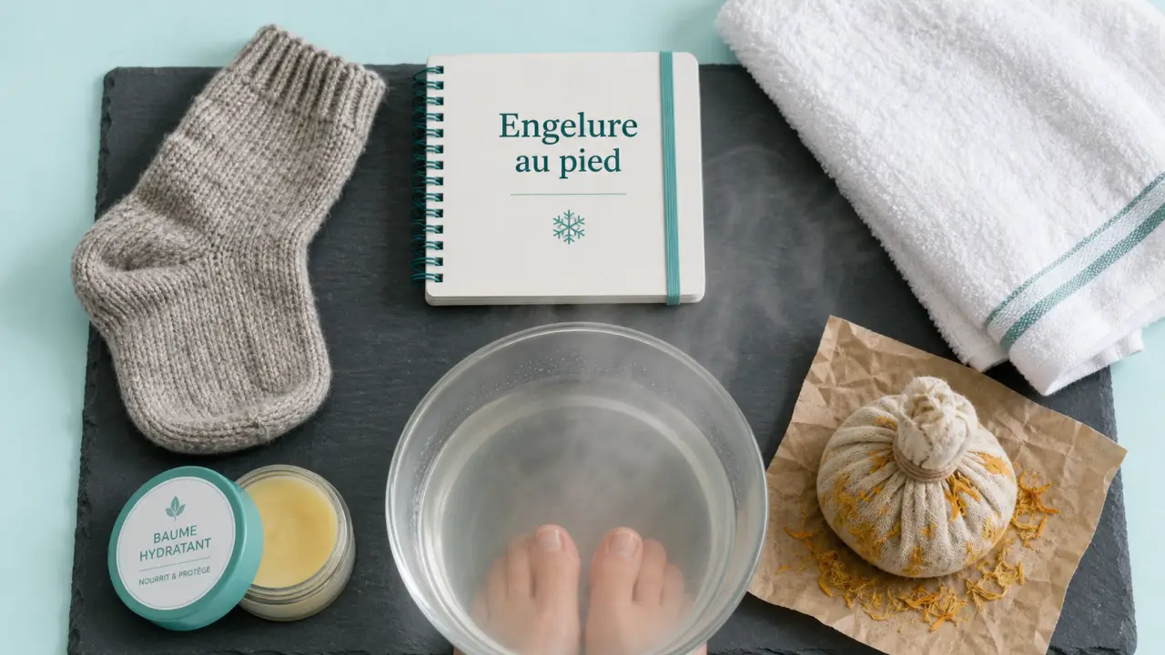 Engelure pied : remede de grand mere, chaleur douce et soins naturels