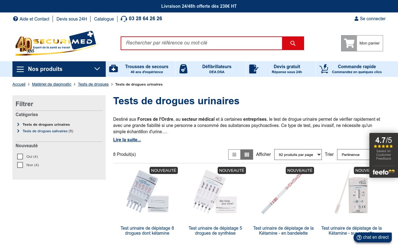 Apercu du site Securimed