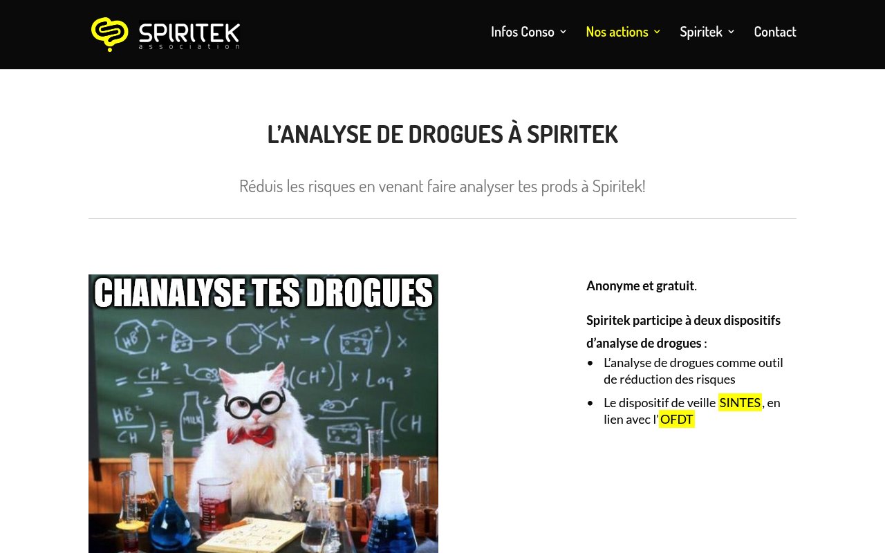 Apercu du site Spiritek-Asso