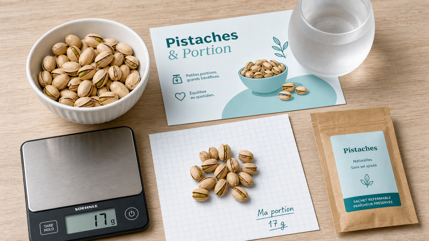 Les pistaches font elles grossir : portion de 15–20 g et sel