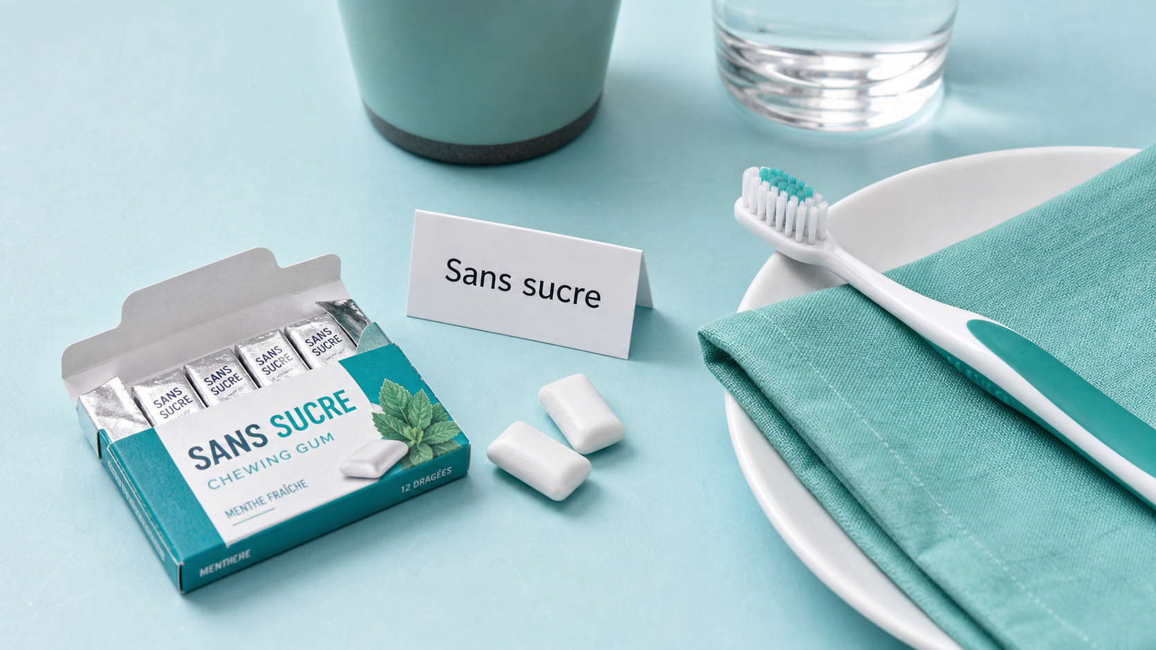 Manger des chewing gum sans sucre après le repas : aide dents, à surveiller digestion