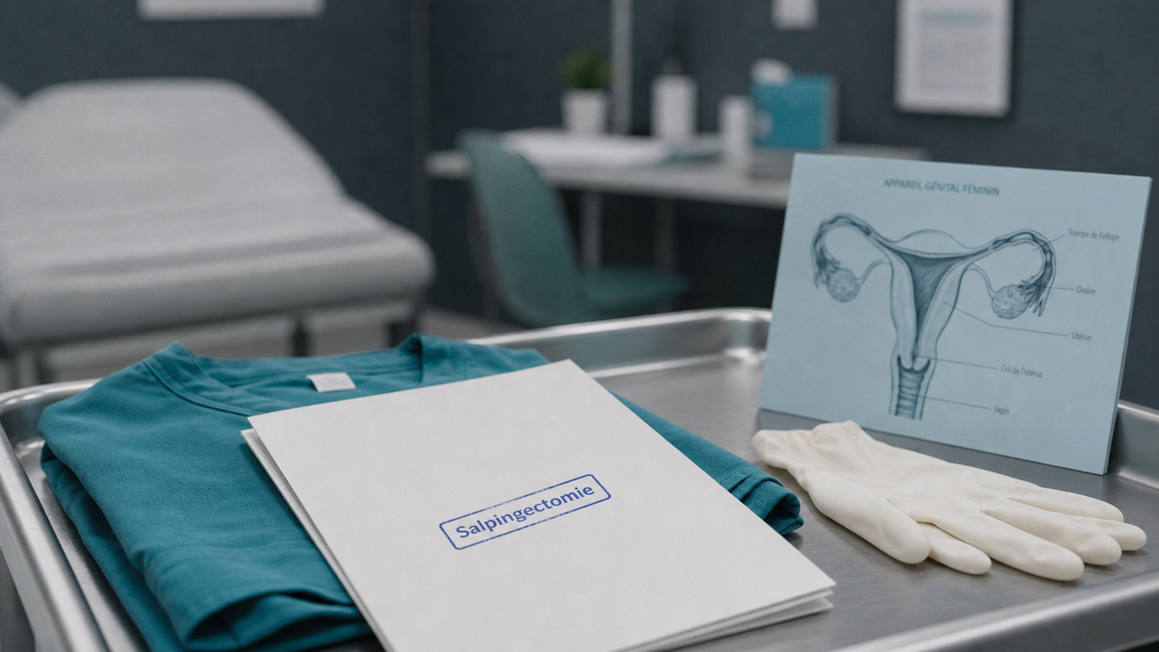 Salpingectomie : trompes, chirurgie et dossier médical en consultation