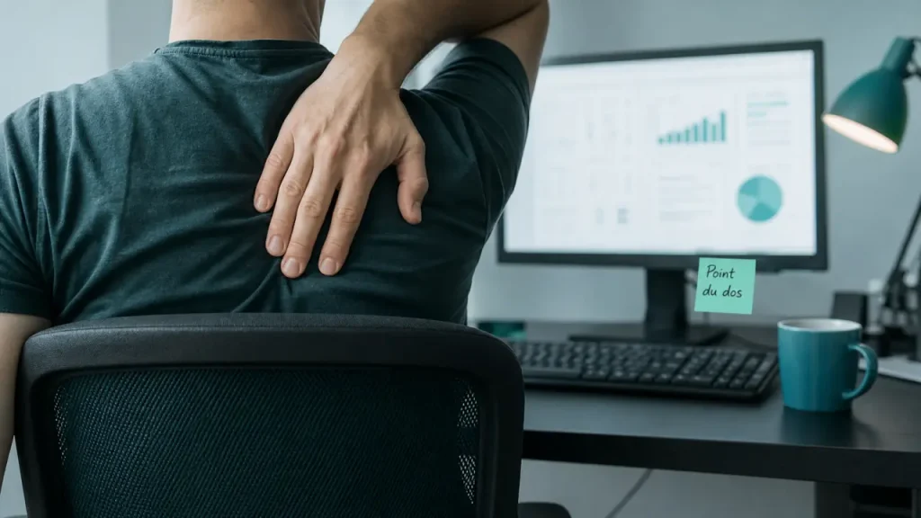Point dans le milieu du dos : contracture, posture ou signe d’alerte ?