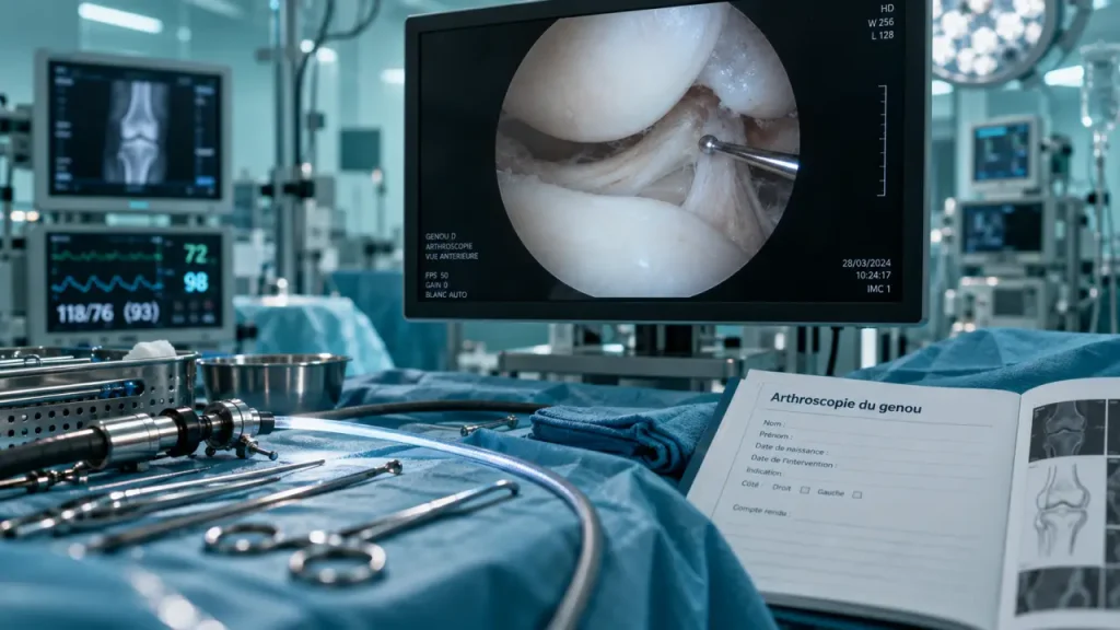 Arthroscopie du genou : deux petites incisions, une récupération liée au geste
