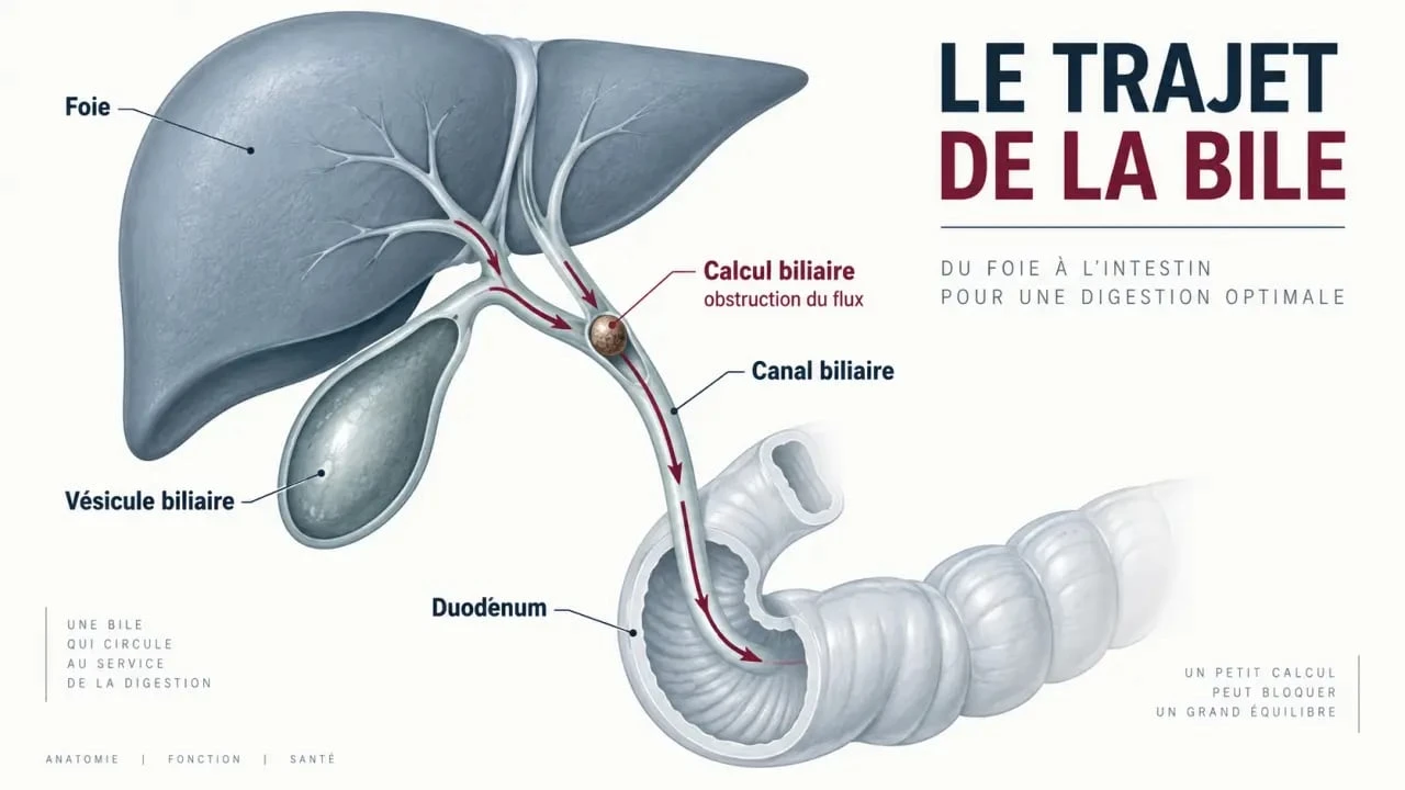 Schéma du fonctionnement foie vésicule biliaire et bile, remede de grand mere vesicule biliaire