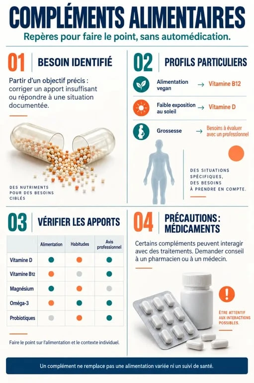 Quels compléments alimentaires prendre selon son besoin et son profil