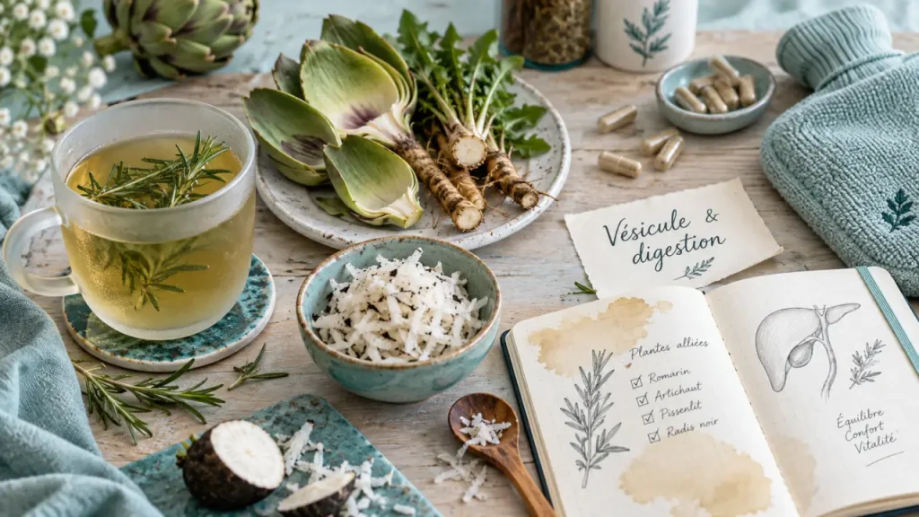 Vésicule biliaire et calculs : les plantes à éviter avant d’avoir consulté