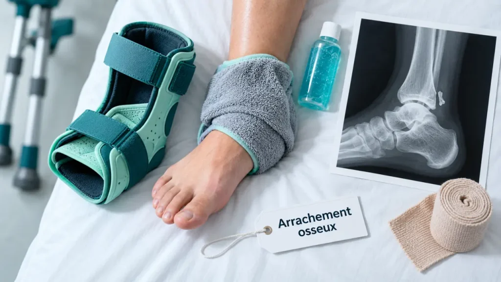 Arrachement osseux de la cheville : 6 semaines de cicatrisation, mais pas un feu vert pour le sport